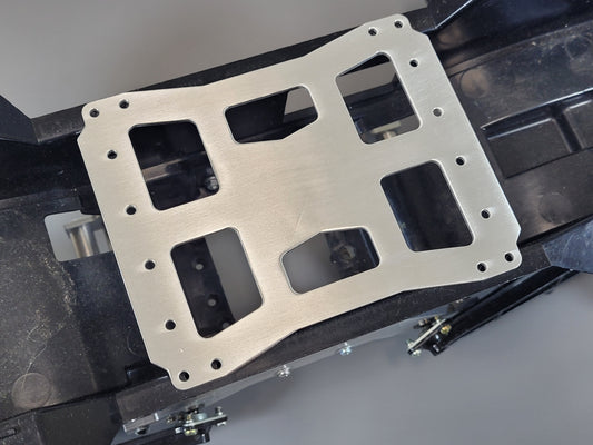 Aluminum Center Chassis Upper Deck Plate Mount for Tamiya R/C 1/10 Super Clodbuster Bullhead
