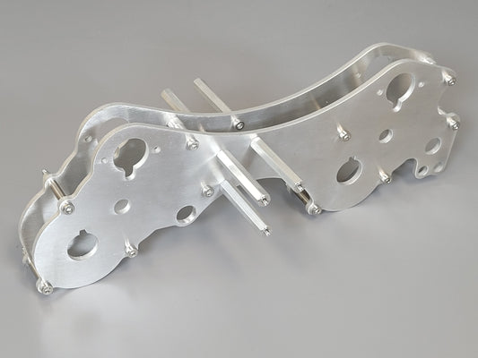 Custom Aluminum Dual Gear Box Frame Bracket Tamiya R/C Blackfoot Monster Beetle Frog Brat