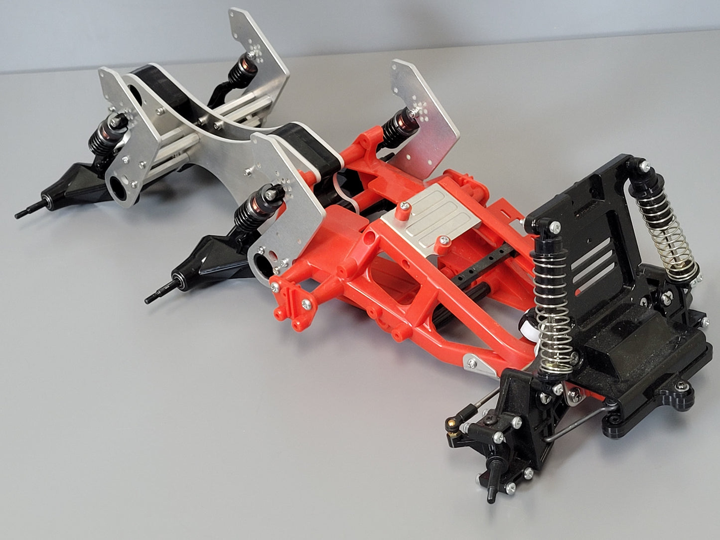 Custom Aluminum Dual Gear Box Frame Bracket Tamiya R/C Blackfoot Monster Beetle Frog Brat