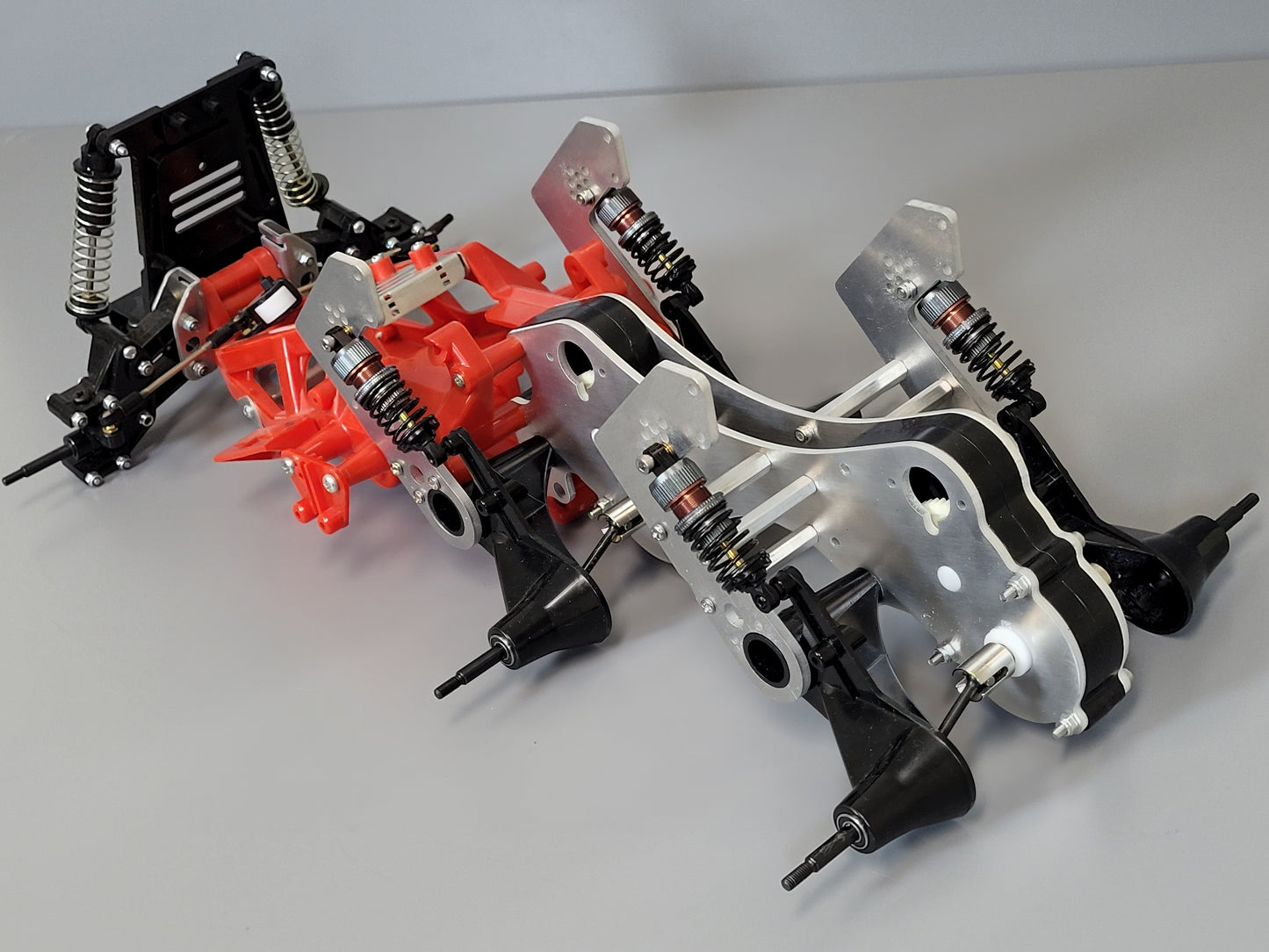 Custom Aluminum Dual Gear Box Frame Bracket Tamiya R/C Blackfoot Monster Beetle Frog Brat