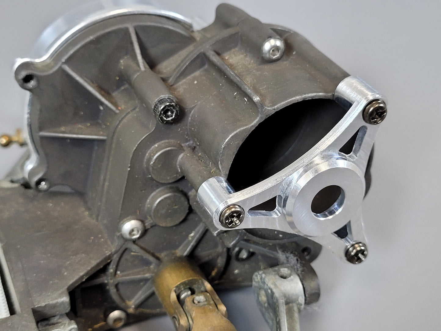 Aluminum Gear & Motor Open Style Mount Cover Tamiya 1/10 R/C Sand Scorcher Super Champ Buggy SRB