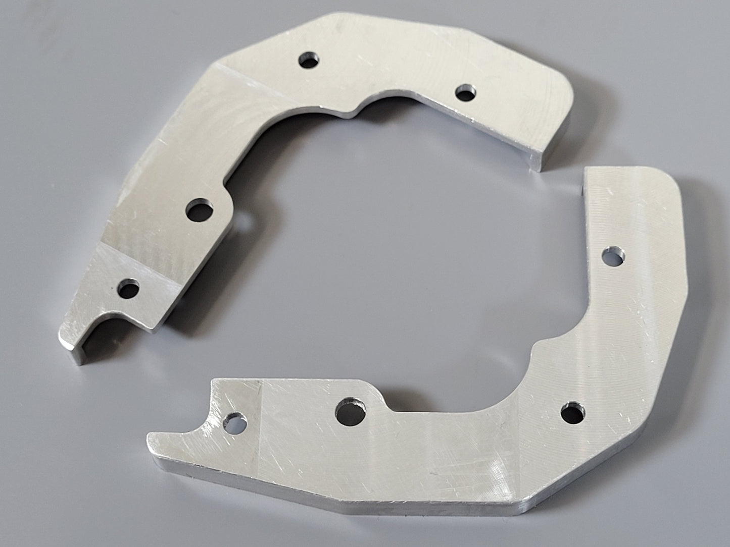 Pair Aluminum Front Bumper Side Mount Bracket Plate for Tamiya 1/10 R/C Blazing Blazer Toyota Hilux Truck