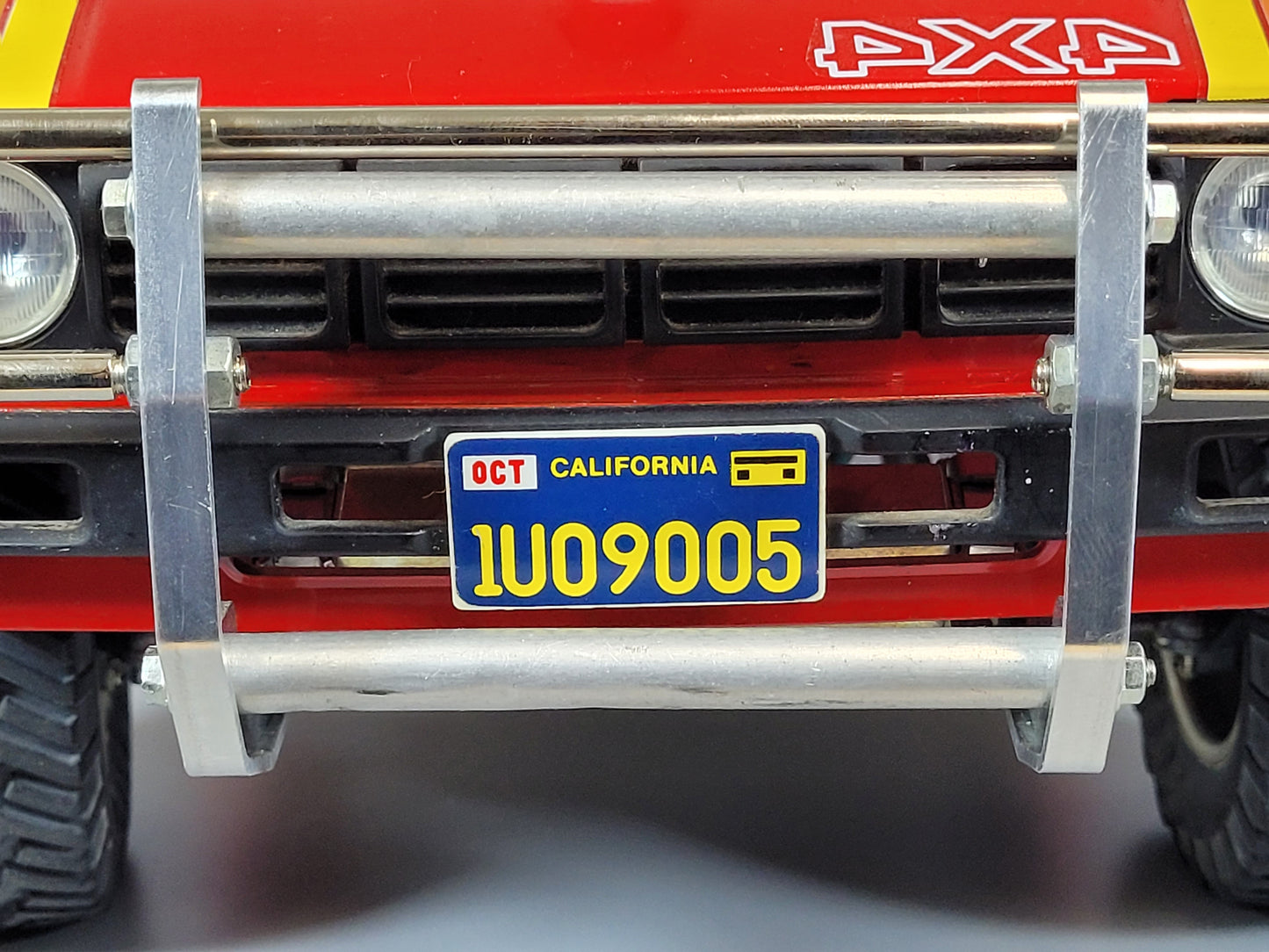 Pair Aluminum Front Bumper Side Mount Bracket Plate for Tamiya 1/10 R/C Blazing Blazer Toyota Hilux Truck