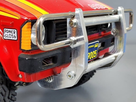 Pair Aluminum Front Bumper Side Mount Bracket Plate for Tamiya 1/10 R/C Blazing Blazer Toyota Hilux Truck
