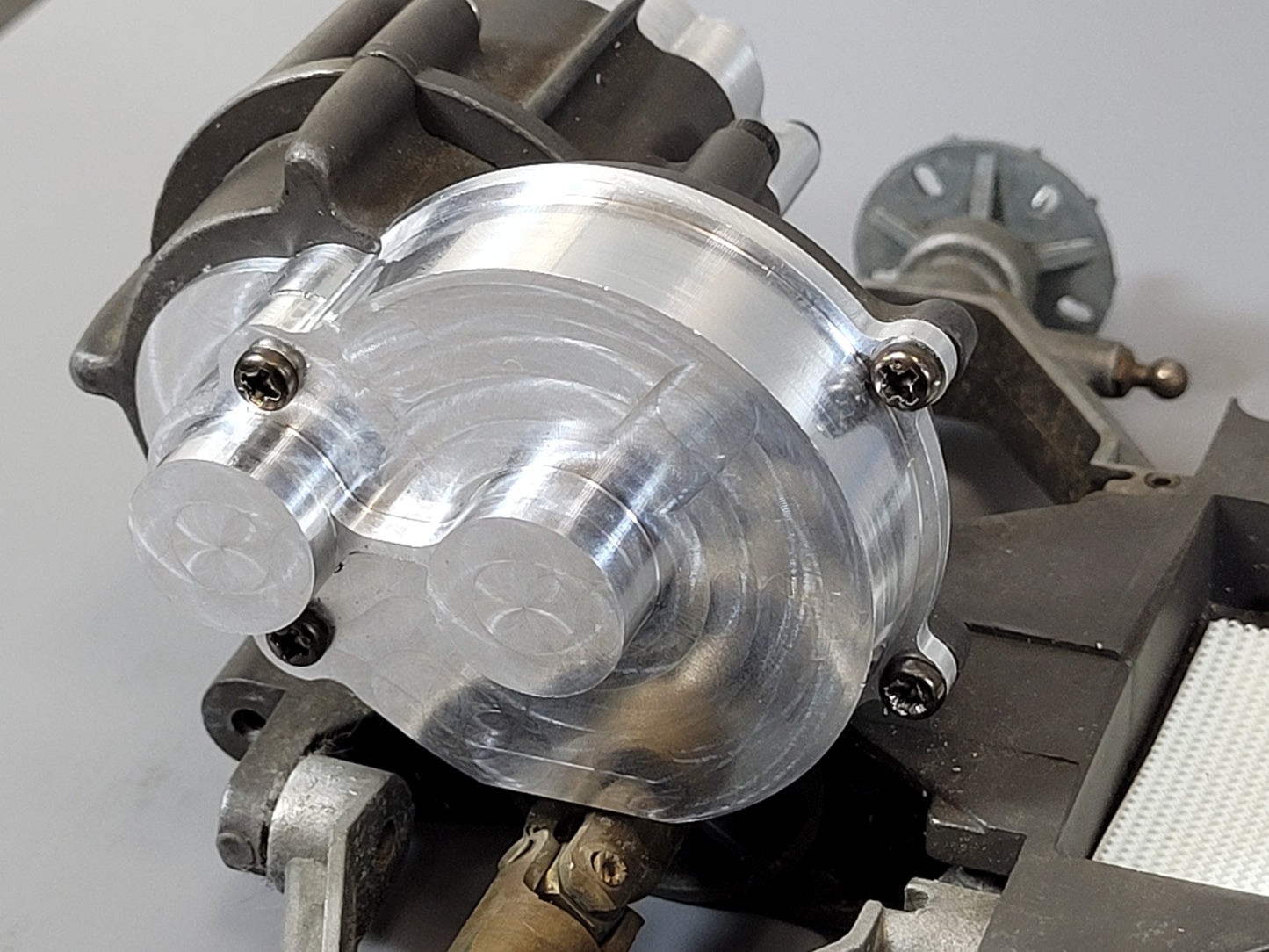 Aluminum Gear & Motor Cover Mount for Tamiya 1/10 Sand Scorcher Super Champ Buggy SRB
