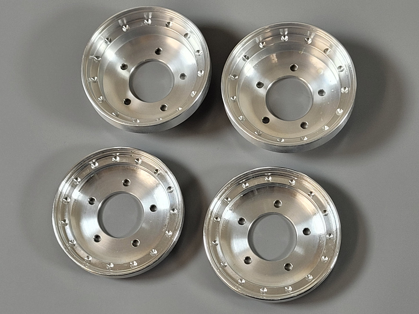 Set Aluminum Front Wheel Replacement Cover Plate Tamiya 1/10 R/C Sand Scorcher Fighting Buggy Grasshopper