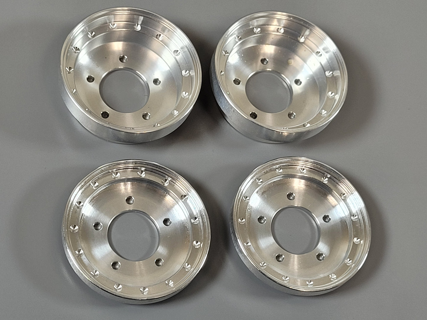 Set Aluminum Front Wheel Replacement Cover Plate Tamiya 1/10 R/C Sand Scorcher Fighting Buggy Grasshopper