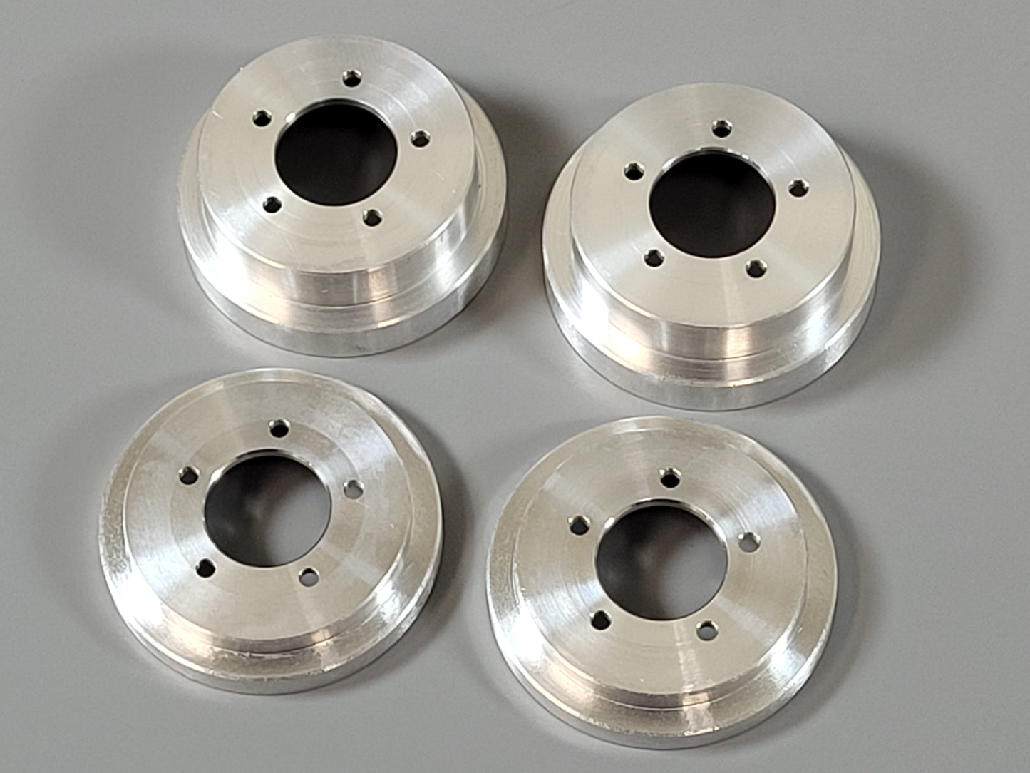 Set Aluminum Front Wheel Replacement Cover Plate Tamiya 1/10 R/C Sand Scorcher Fighting Buggy Grasshopper