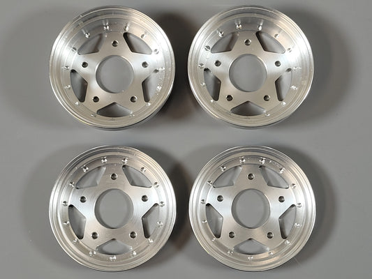 Front & Rear Aluminum Wheel Cover Plate for Tamiya 1/10 "Buggy Champ Fast Attack Vehicle" Model Only