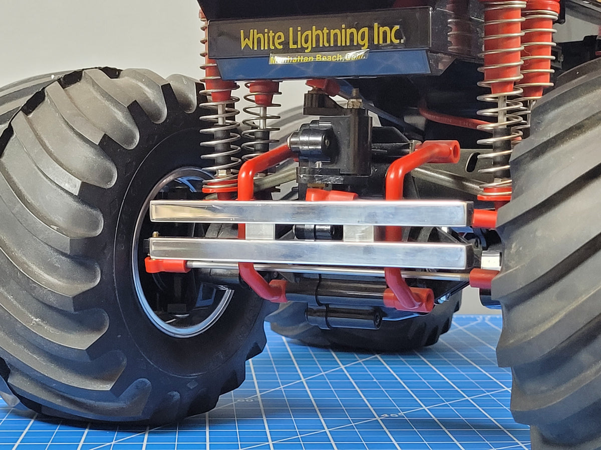 Aluminum Axle Bar Guard Bumper Protector Tamiya 1/10 Super Clodbuster Bullhead