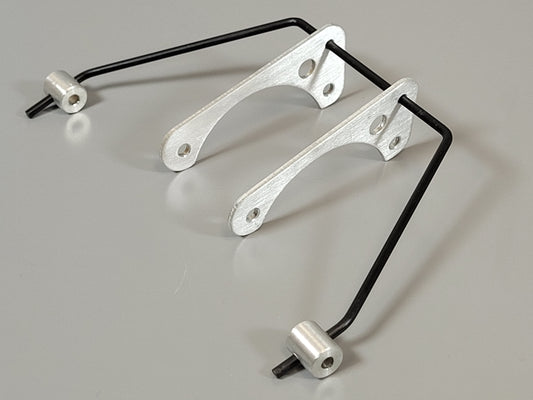 Aluminum Rear Gearbox Sway Bar Linkage Bracket Kit for Tamiya 1/10 R/C Blackfoot Frog Brat Mud Blaster