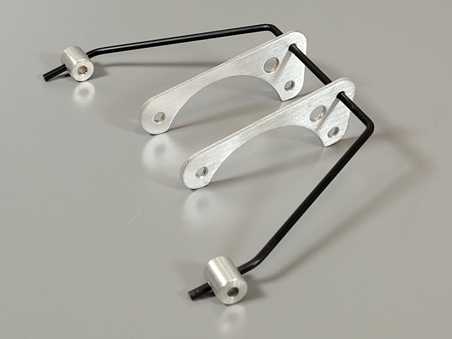 Aluminum Rear Gearbox Sway Bar Linkage Bracket Kit for Tamiya 1/10 R/C Blackfoot Frog Brat Mud Blaster