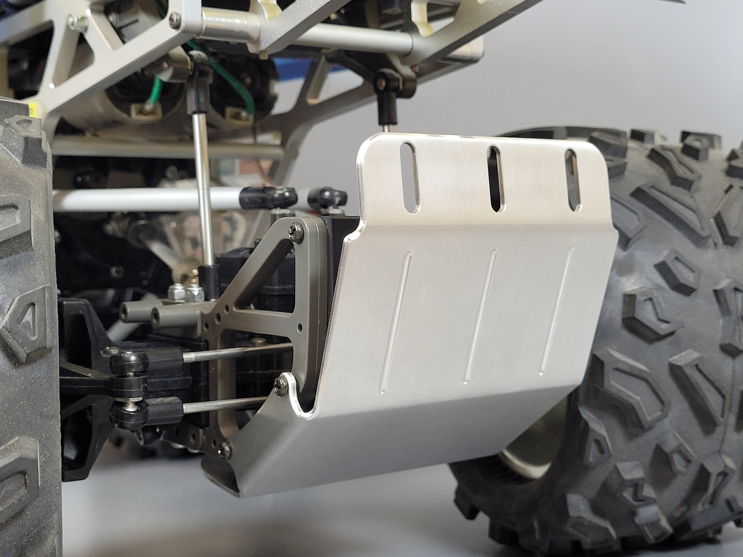 Aluminum Axle Animal Bumper Guard Skid Protection Mount Plate for Tamiya R/C 1/10 TXT-1 TXT1 Truck