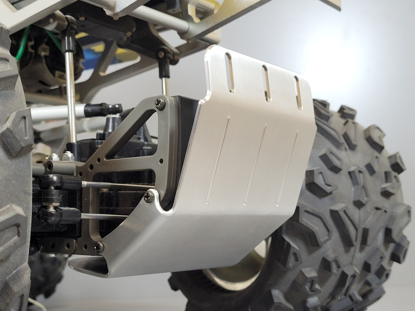 Aluminum Axle Animal Bumper Guard Skid Protection Mount Plate for Tamiya R/C 1/10 TXT-1 TXT1 Truck