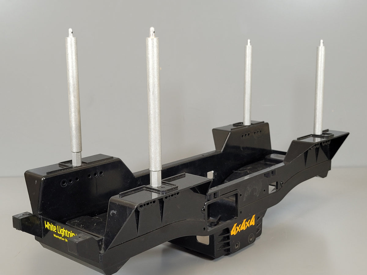 8cm Lift Raise Aluminum Body Mount Stay Mounting Stand Set for Tamiya 1/10 Super Clodbuster