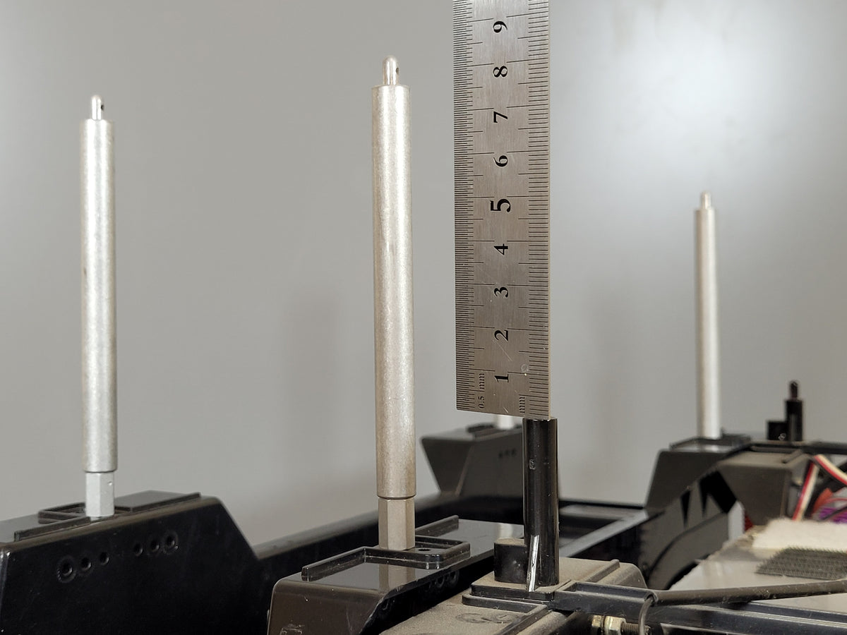 8cm Lift Raise Aluminum Body Mount Stay Mounting Stand Set for Tamiya 1/10 Super Clodbuster