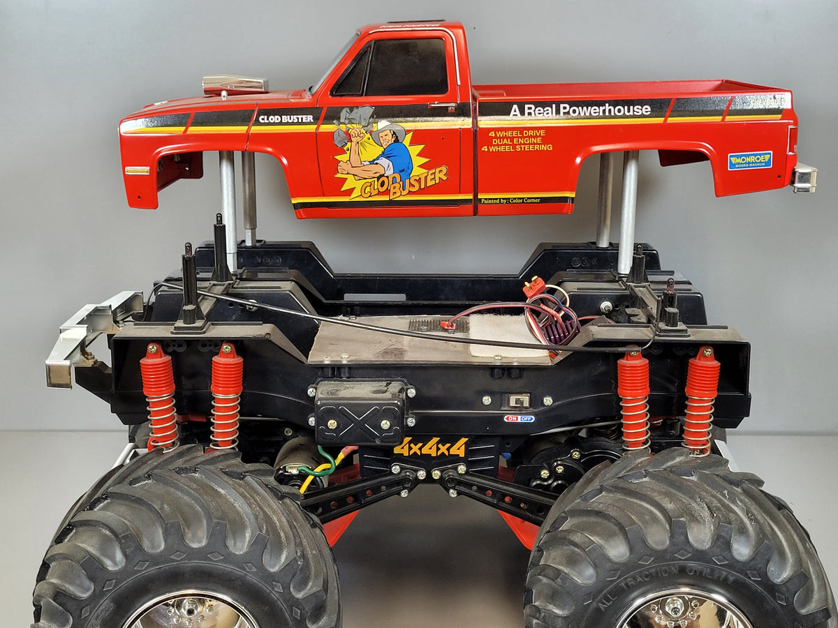 8cm Lift Raise Aluminum Body Mount Stay Mounting Stand Set for Tamiya 1/10 Super Clodbuster