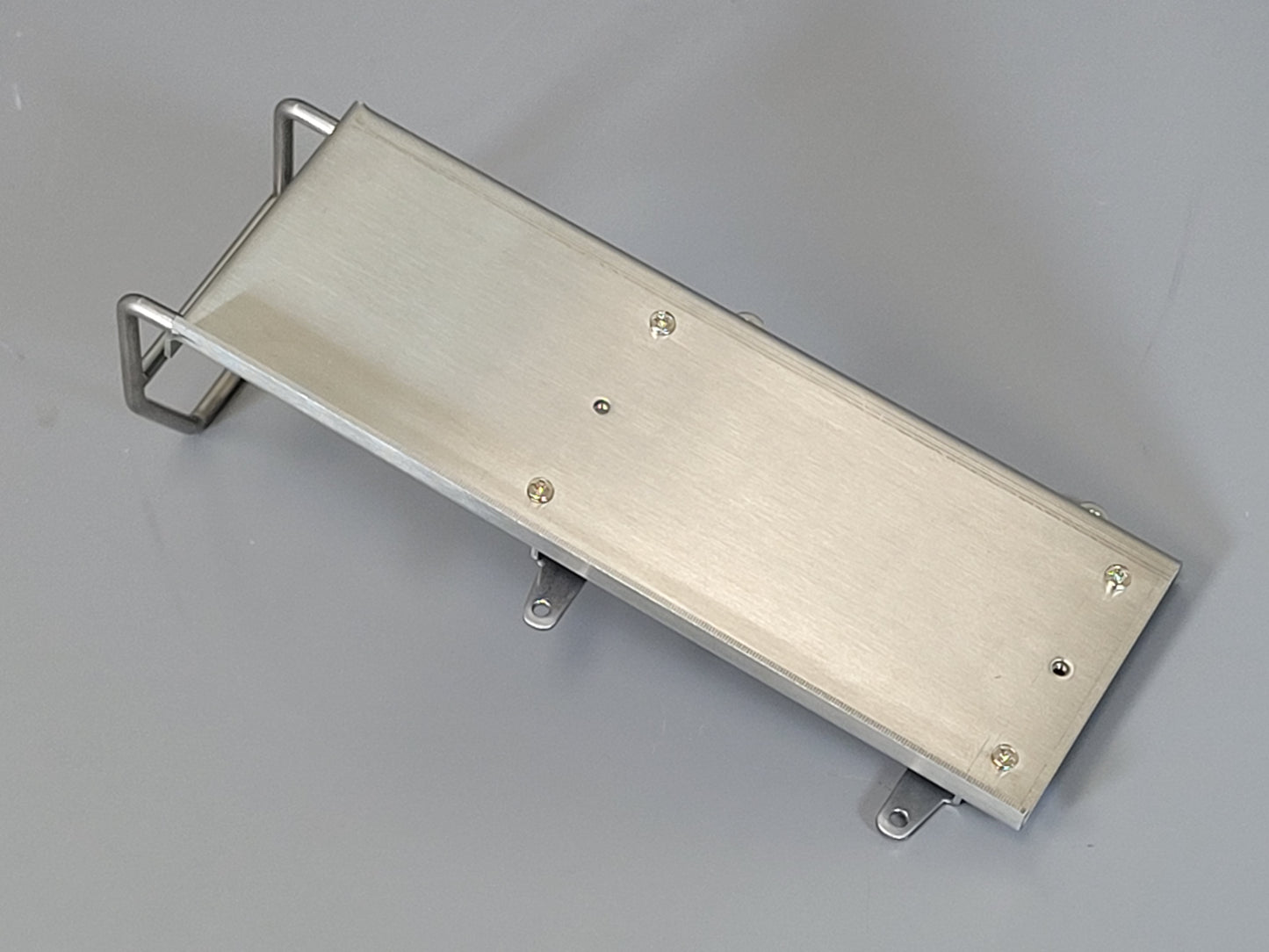 Stainless Steel Frame Rail Chassis Cover Plate Platform Side Ladder for Tamiya R/C Toy 1/14 semi Tractor Truck King Hauler Grand Hauler Knight Hauler Globeliner Scania Volvo Cascadia
