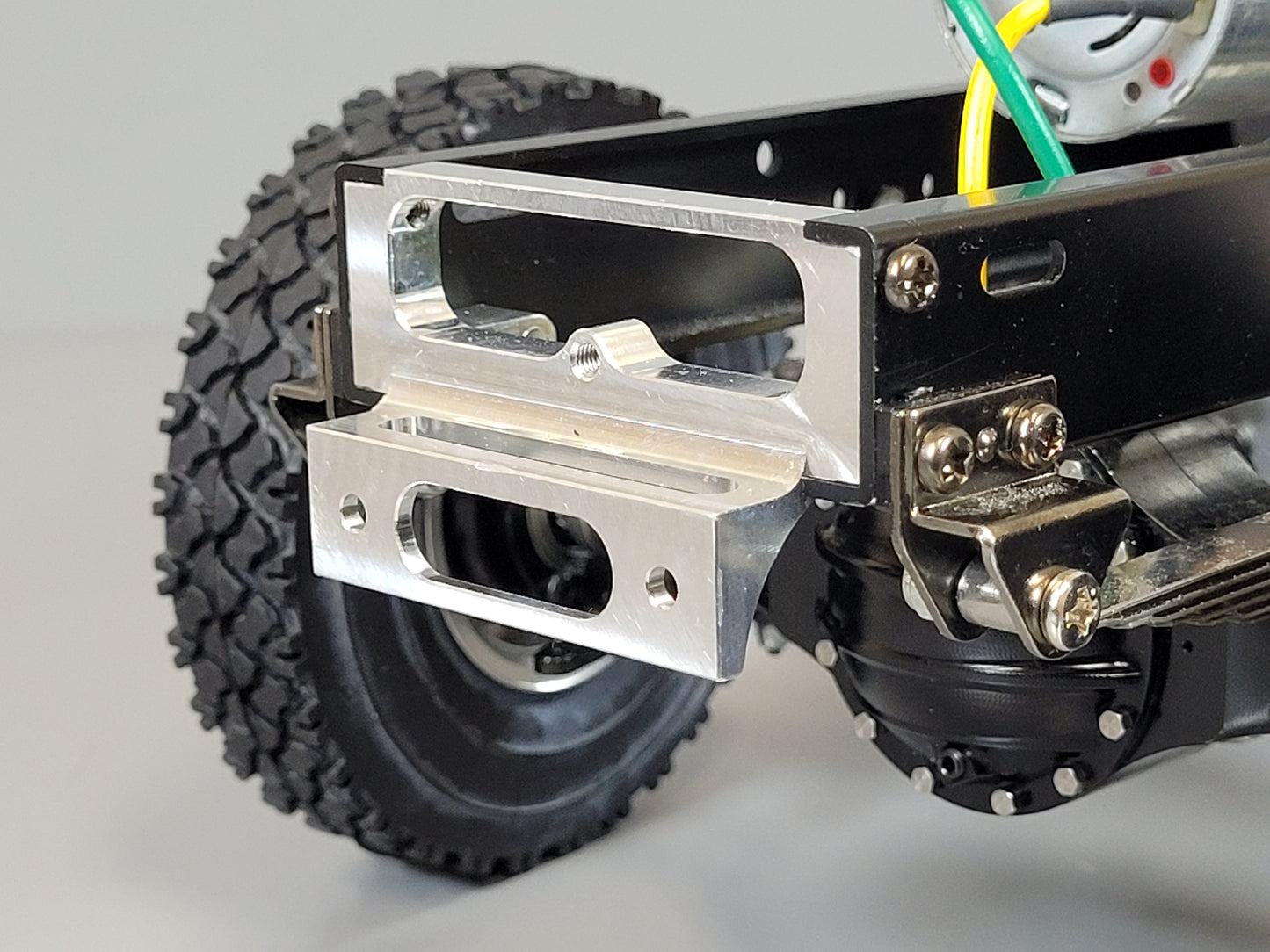 Aluminum Front Bumper Mount Bracket Part C4 for Tamiya 1/14 R/C King Hauler Grand Hauler Globeliner Knight Hauler