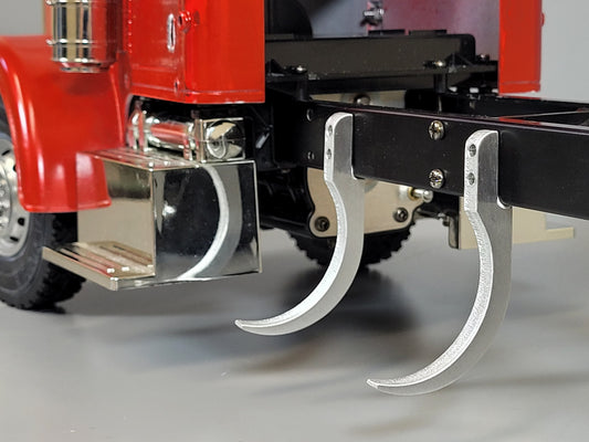 Aluminum J Style Mount Bracket Set for Fuel Gas Tank for Tamiya R/C Toy 1/14 Grand Hauler King Hauler Globeliner Semi Truck