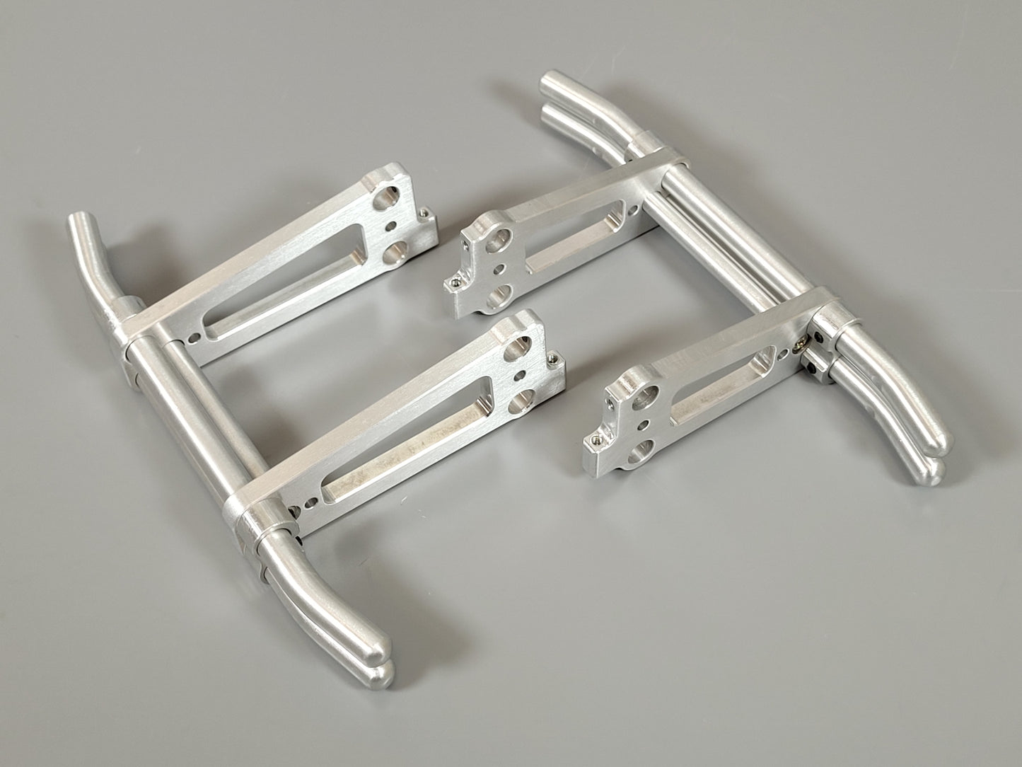 Aluminum Front + Rear Animal Bumper Protection Bar Guard for Tamiya R/C 1/10 TXT-1 TXT1 Truck