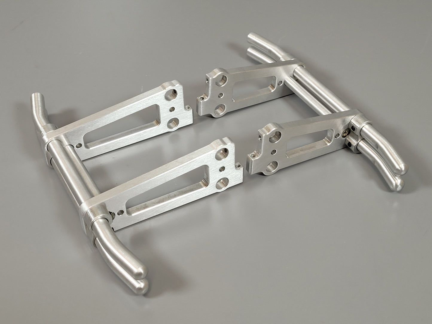 Aluminum Front + Rear Animal Bumper Protection Bar Guard for Tamiya R/C 1/10 TXT-1 TXT1 Truck