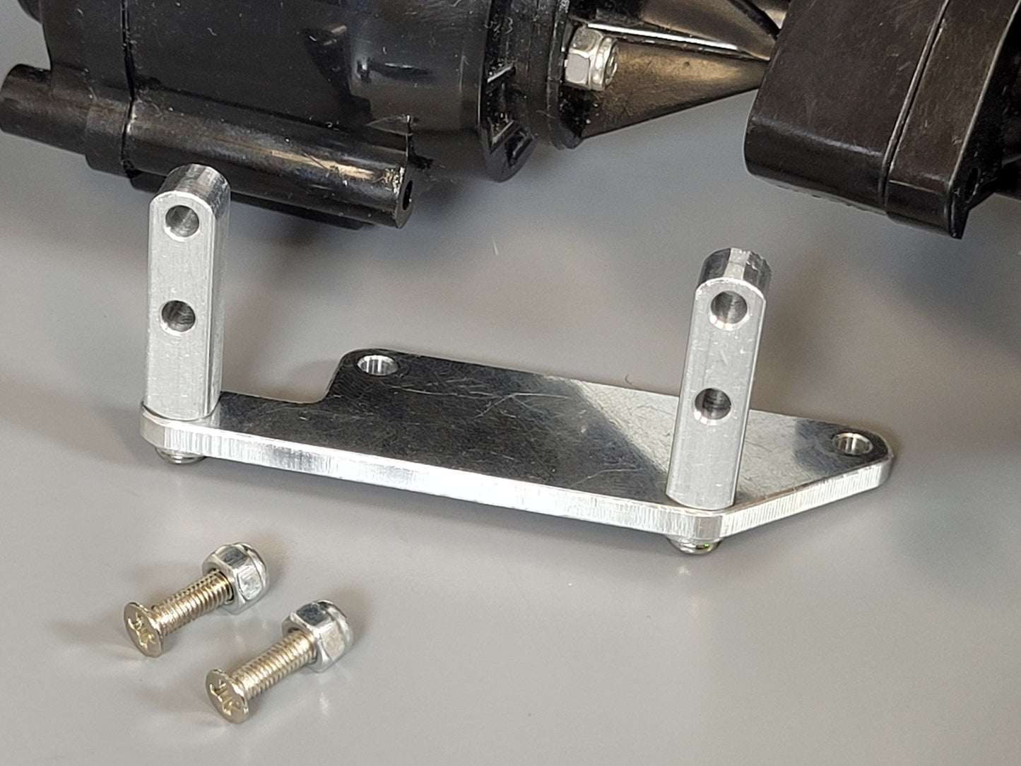 Aluminum Side Axle Steering Servo Mounting Mount Bracket Tamiya R/C 1/10 Super Clodbuster Bullhead