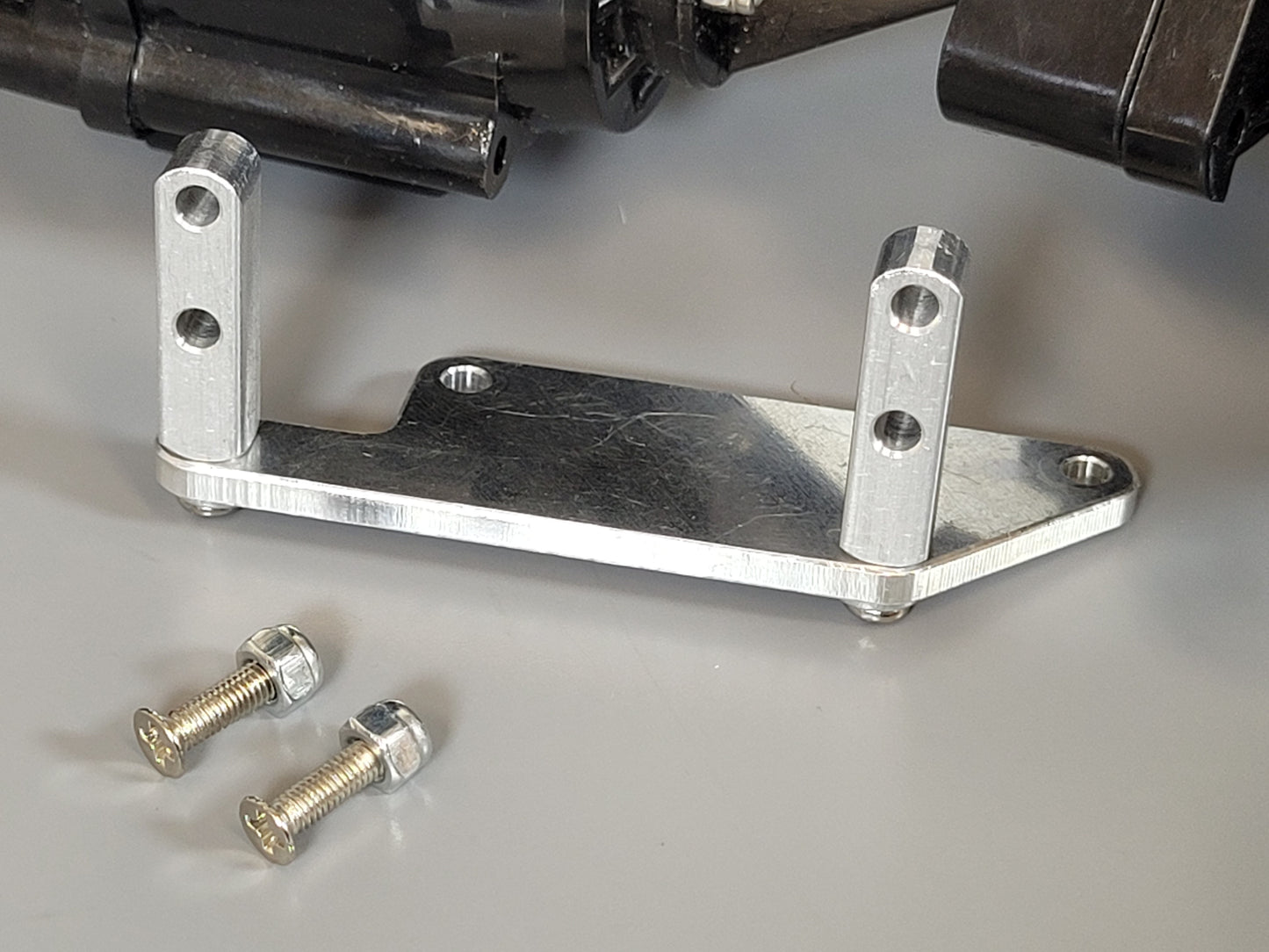Aluminum Side Axle Steering Servo Mounting Mount Bracket Tamiya R/C 1/10 Super Clodbuster Bullhead