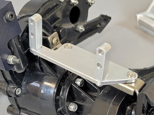 Aluminum Side Axle Steering Servo Mounting Mount Bracket Tamiya R/C 1/10 Super Clodbuster Bullhead
