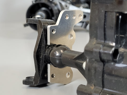 Pair Aluminum Relocate Axle Link Shock Control Arm Mount Bracket for Tamiya 1/10 Super Clodbuster Bullhead
