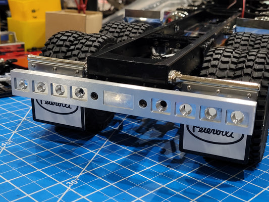 Aluminum 8 Square Style Rear Bumper Mount for Tamiya 1/14 R/C Toy King Hauler Grand Hauler Globeliner Semi Truck