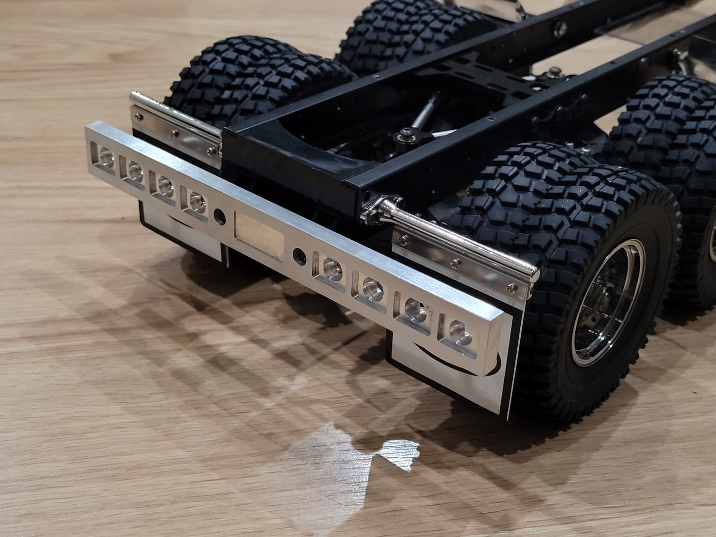 Aluminum 8 Square Style Rear Bumper Mount for Tamiya 1/14 R/C Toy King Hauler Grand Hauler Globeliner Semi Truck