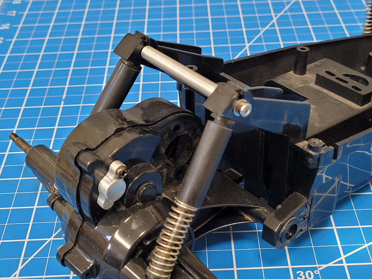 Aluminum Rear Shock Damper Brace + Oil Filler Cap Tamiya 1/10 Grasshopper Hornet
