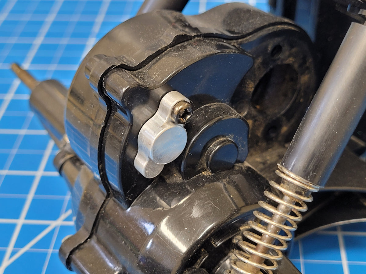Aluminum Rear Shock Damper Brace + Oil Filler Cap Tamiya 1/10 Grasshopper Hornet