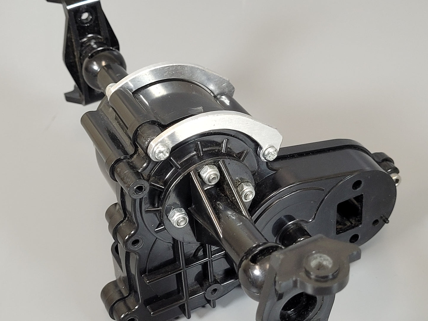 Pair Aluminum Axle Gear Box Bottom Protect Plate Bracket for Tamiya R/C 1/10 Super Clodbuster Bullhead
