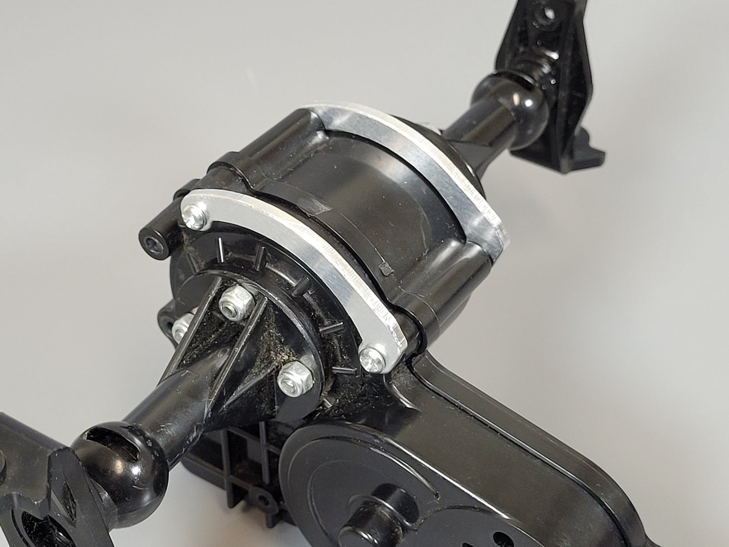 Pair Aluminum Axle Gear Box Bottom Protect Plate Bracket for Tamiya R/C 1/10 Super Clodbuster Bullhead
