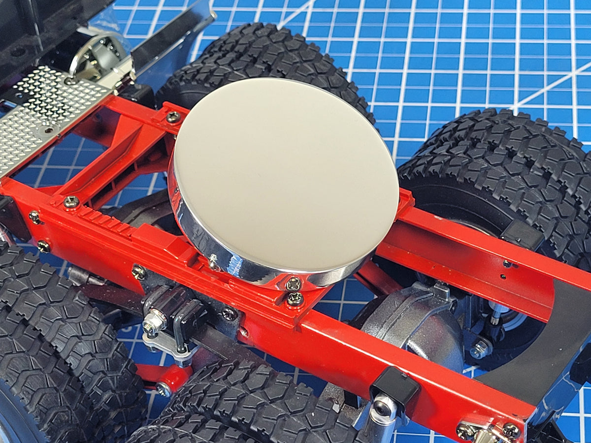 5th Aluminum Wheel Coupling Round Cover Tamiya RC 1/14 King Knight Grand Hauler Globeliner Scania Cascadia Volvo