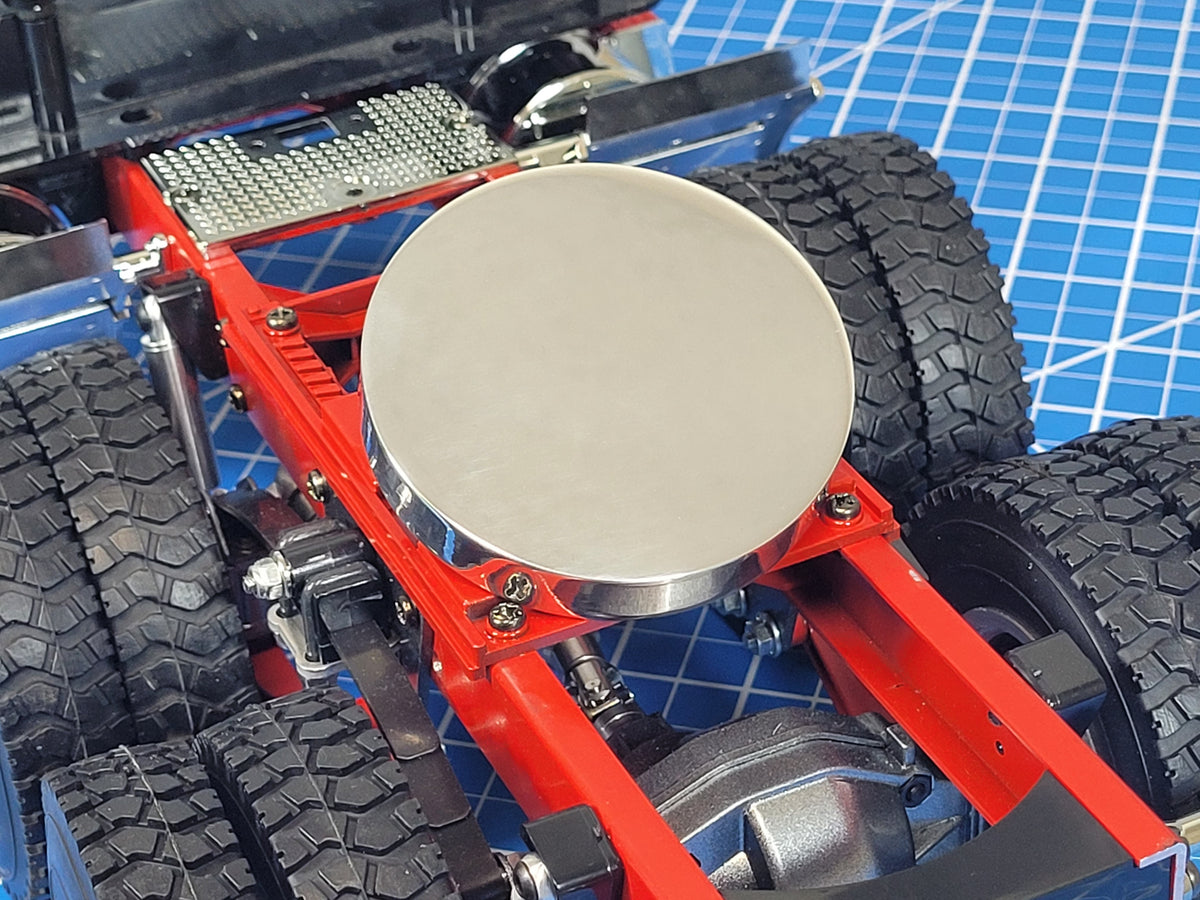 5th Aluminum Wheel Coupling Round Cover Tamiya RC 1/14 King Knight Grand Hauler Globeliner Scania Cascadia Volvo