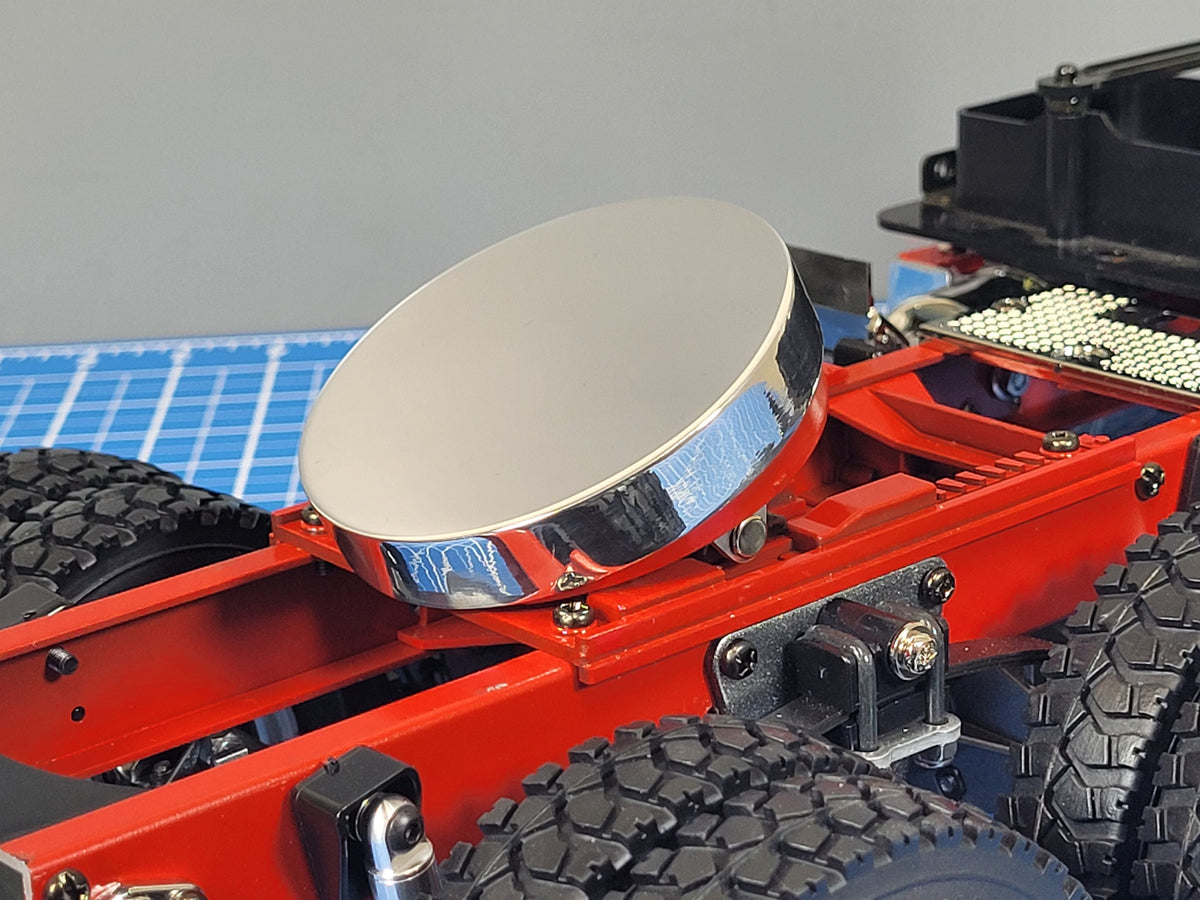5th Aluminum Wheel Coupling Round Cover Tamiya RC 1/14 King Knight Grand Hauler Globeliner Scania Cascadia Volvo