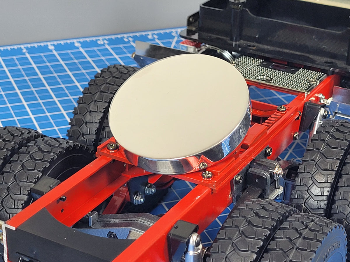 5th Aluminum Wheel Coupling Round Cover Tamiya RC 1/14 King Knight Grand Hauler Globeliner Scania Cascadia Volvo