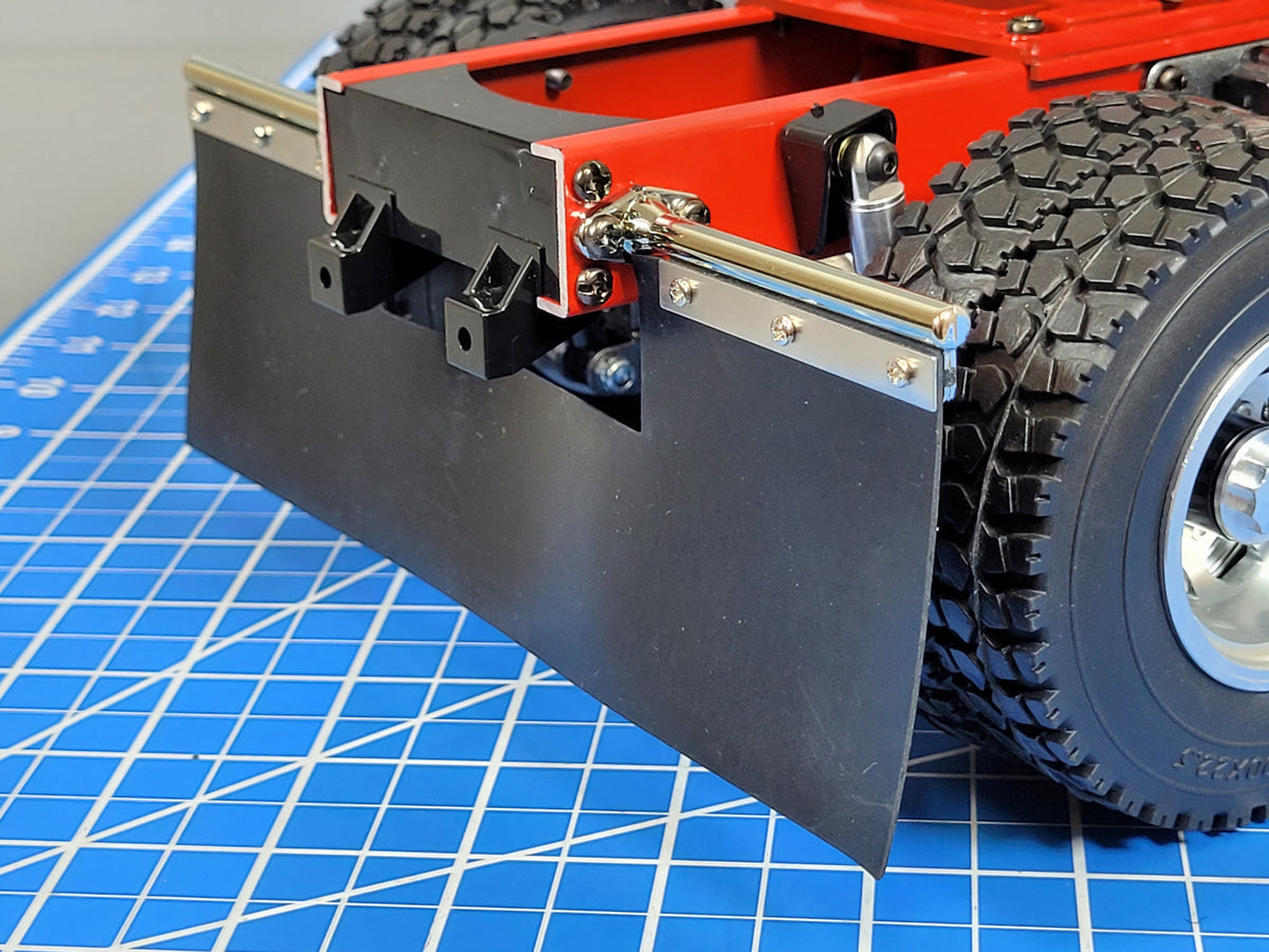 Rear 1 Piece Black Mud Flap Guard Tamiya R/C "Toy" 1/14 King Knight Grand Hauler Globeliner Cascadia