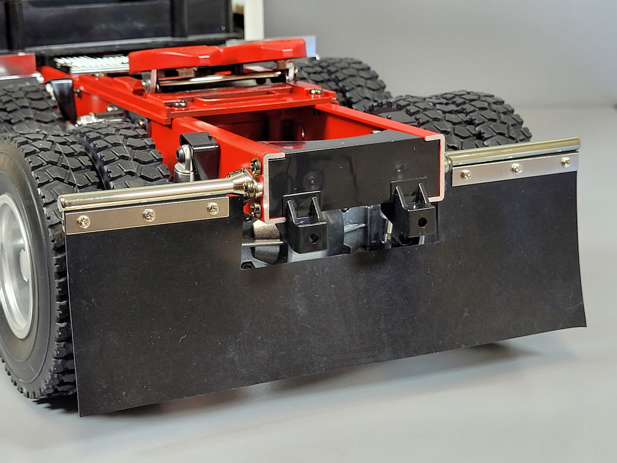 Rear 1 Piece Black Mud Flap Guard Tamiya R/C "Toy" 1/14 King Knight Grand Hauler Globeliner Cascadia