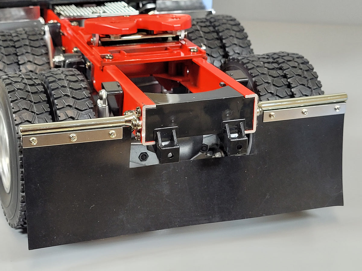 Rear 1 Piece Black Mud Flap Guard Tamiya R/C "Toy" 1/14 King Knight Grand Hauler Globeliner Cascadia