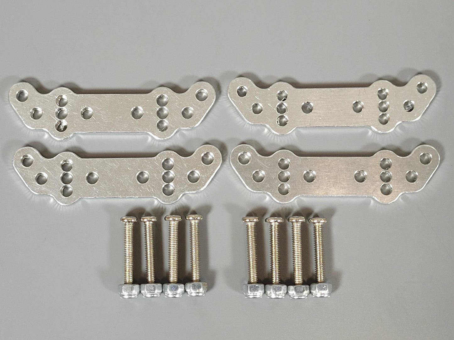 Aluminum Adjustable Lift Plate Mount Bracket Kit for Tamiya R/C 1/10 Super ClodBuster Bullhead