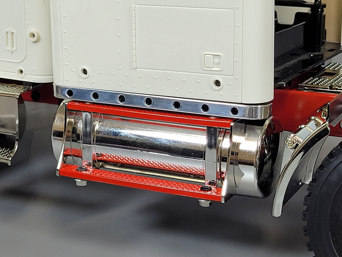 Tamiya Pair Rear Aluminum Under Cab Sleeper Trim Bracket Mount 1/14 King Hauler Grand Hauler