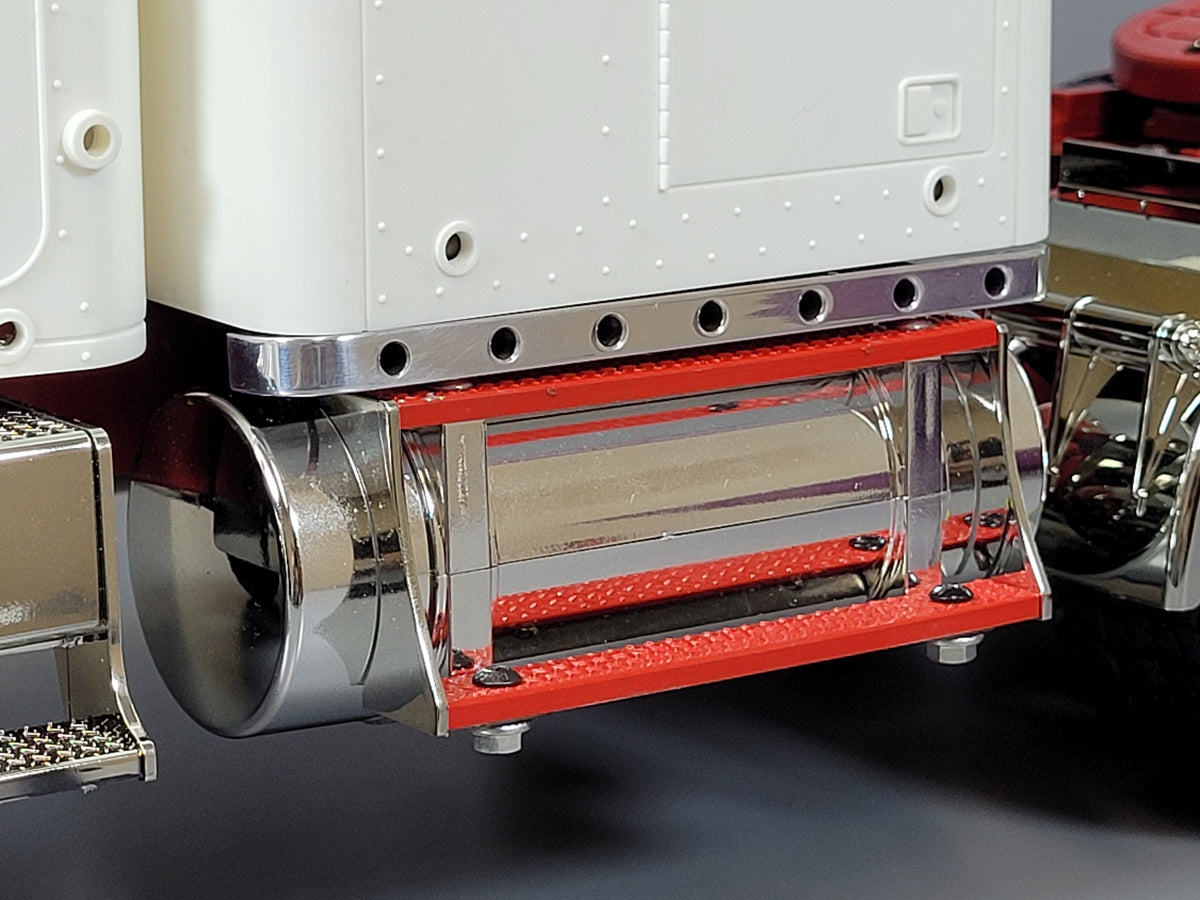 Tamiya Pair Rear Aluminum Under Cab Sleeper Trim Bracket Mount 1/14 King Hauler Grand Hauler