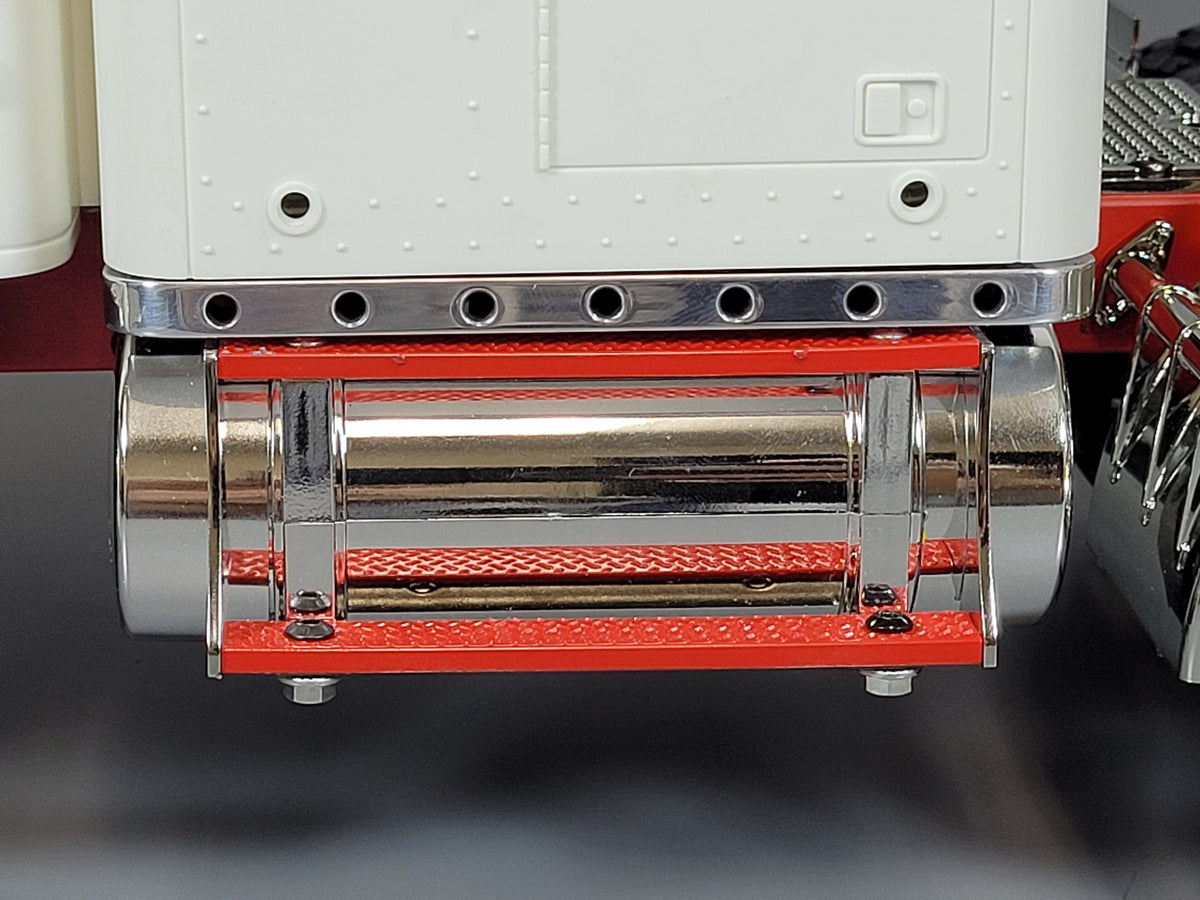 Tamiya Pair Rear Aluminum Under Cab Sleeper Trim Bracket Mount 1/14 King Hauler Grand Hauler