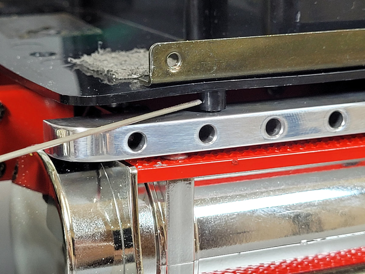 Tamiya Pair Rear Aluminum Under Cab Sleeper Trim Bracket Mount 1/14 King Hauler Grand Hauler