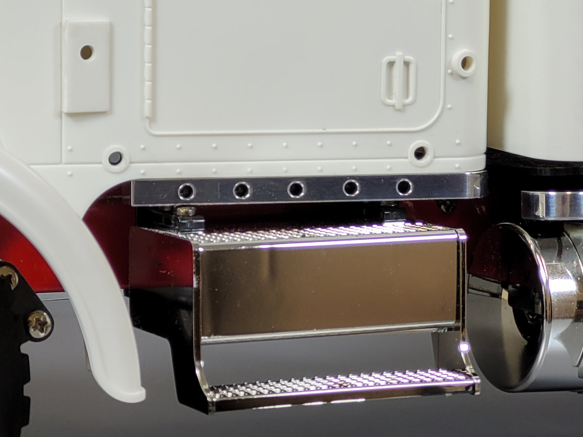 Pair Aluminum Front Under Cab Trim Bracket Mount Tamiya R/C 1/14 King Grand Hauler