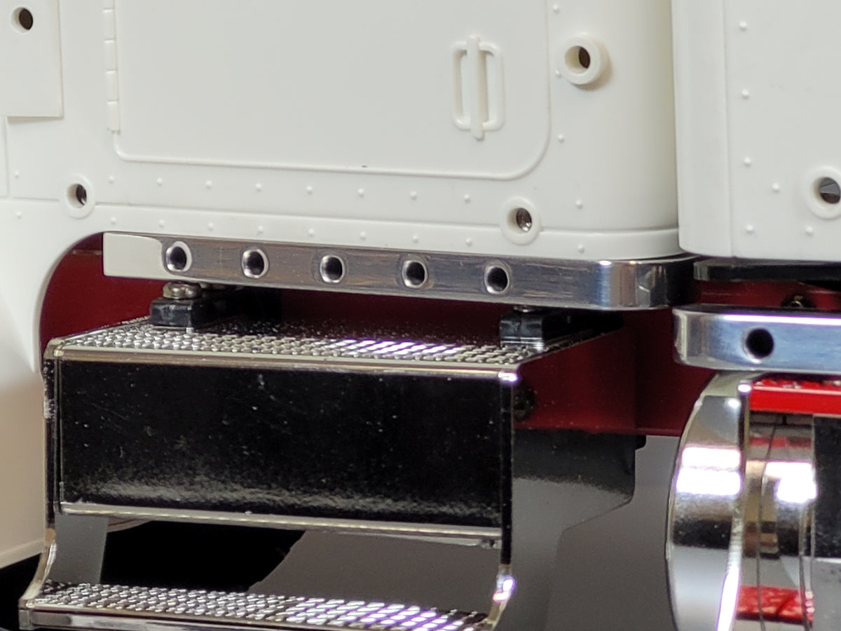 Pair Aluminum Front Under Cab Trim Bracket Mount Tamiya R/C 1/14 King Grand Hauler